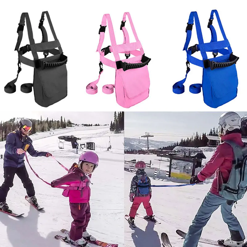 Safety Training Belt Children's Skiing Anti Falling Traction Belt Beginners Outdoor Snowing Sports Roller-skating Auxiliary Rope