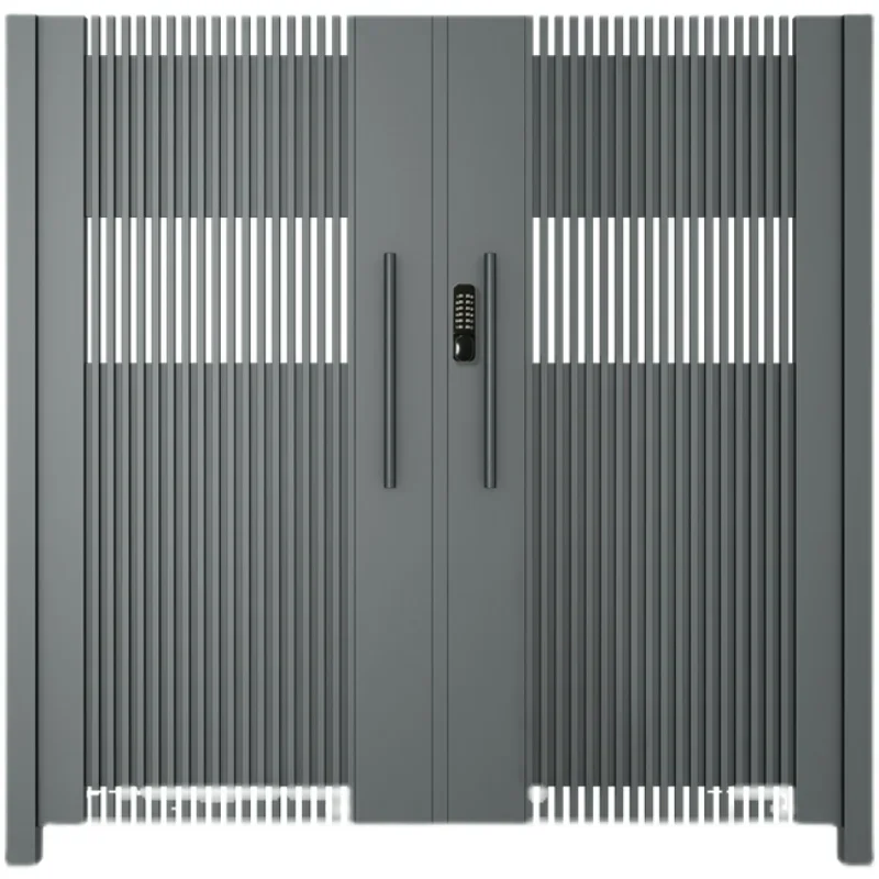 DS factory wholesale Wrought Iron driveway gate villa swing gates 5