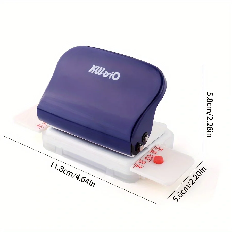 1pc 6-hole punch loose-leaf book DIY binding supplies Notebook journal binding office paper cutter-office paper punch hole punching tools