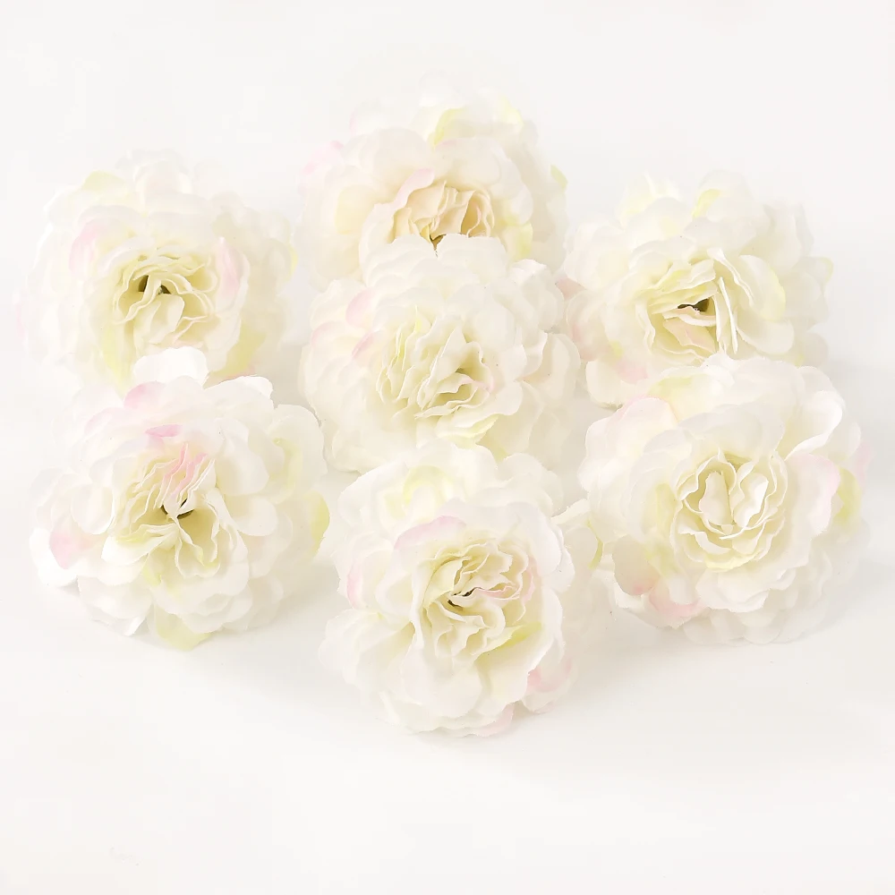 Künstliche Rose Blumen Seide gefälschte Blumen Kopf für Wohnkultur Garten Ehe Hochzeit Dekoration Braut Handwerk Kranz Zubehör – Detail 13