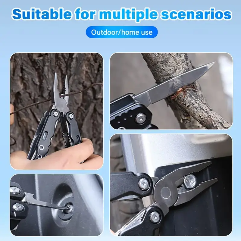 New Folding Multi-tool Pocket Knife Pliers Mini Portable Fold Outdoor Hunting Survival Rescue Tactical Multipurpose Repair Tool - Image 5