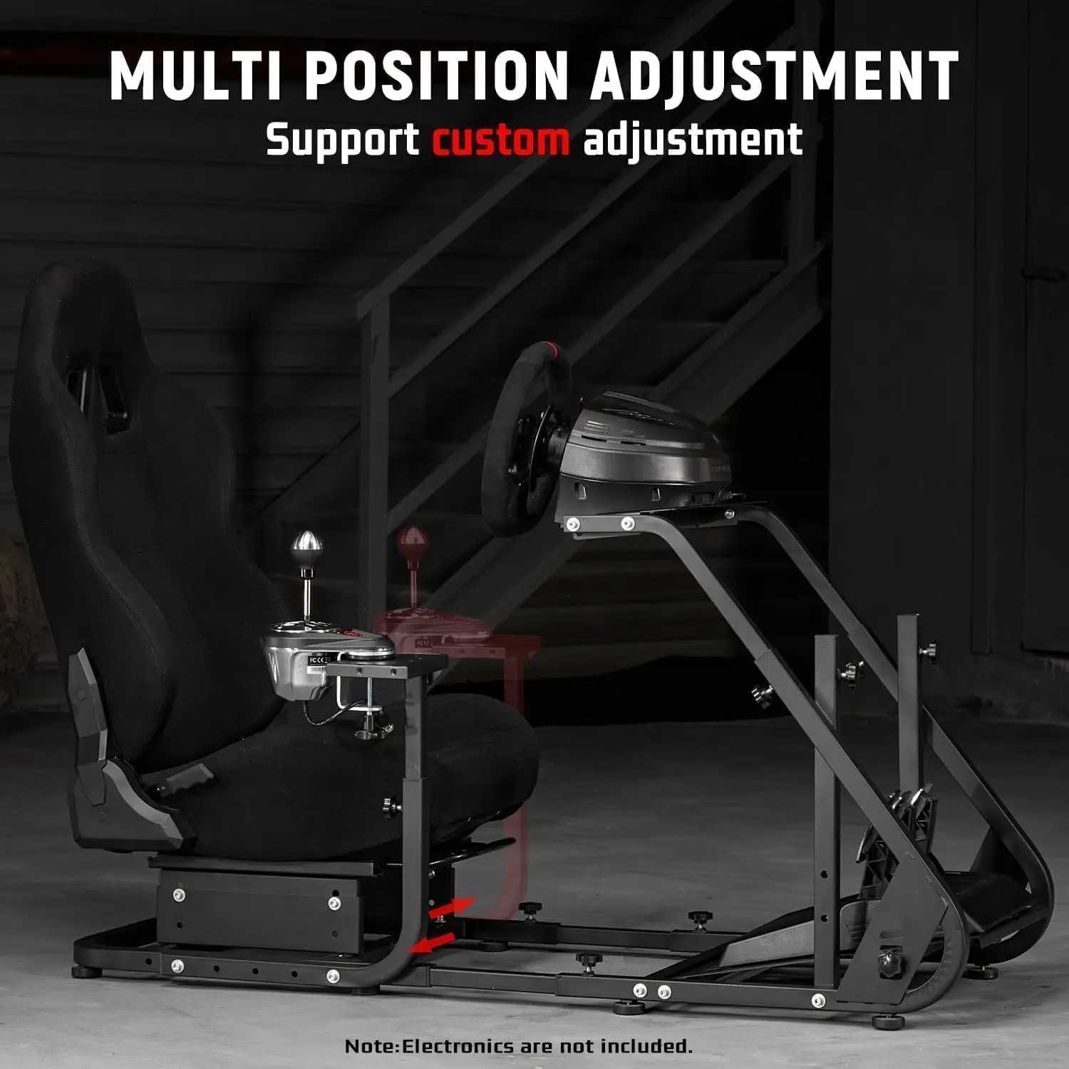 Dardoo G29 Racing Cockpit with Seat, Fits G25/G27/G923/T150, Steering Stand, Wheel/Pedals Sold Sep. 4