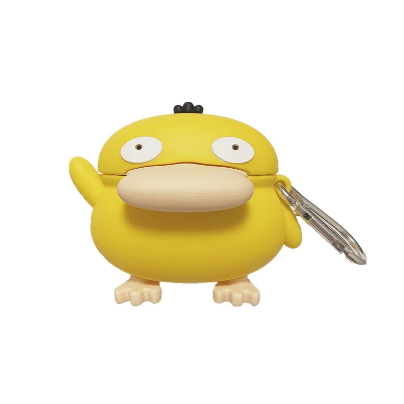 Pokemon psyduck para airpods fones de ouvido caso apple bluetooth airpods  sem fio 1/2/3 geração pro dos desenhos animados anime silicone bonito novo