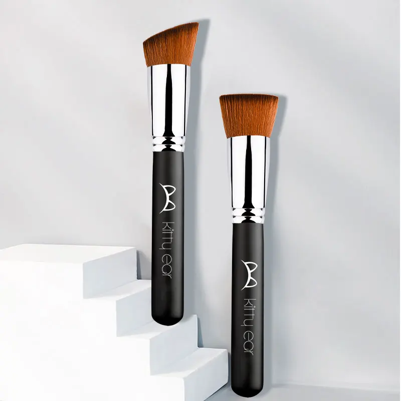 

Foundation Makeup Brush Flat Top Face Brush Repair Brush Contour Brush For Liquid Cream Powder Buffing Kabuki Makeup Tools