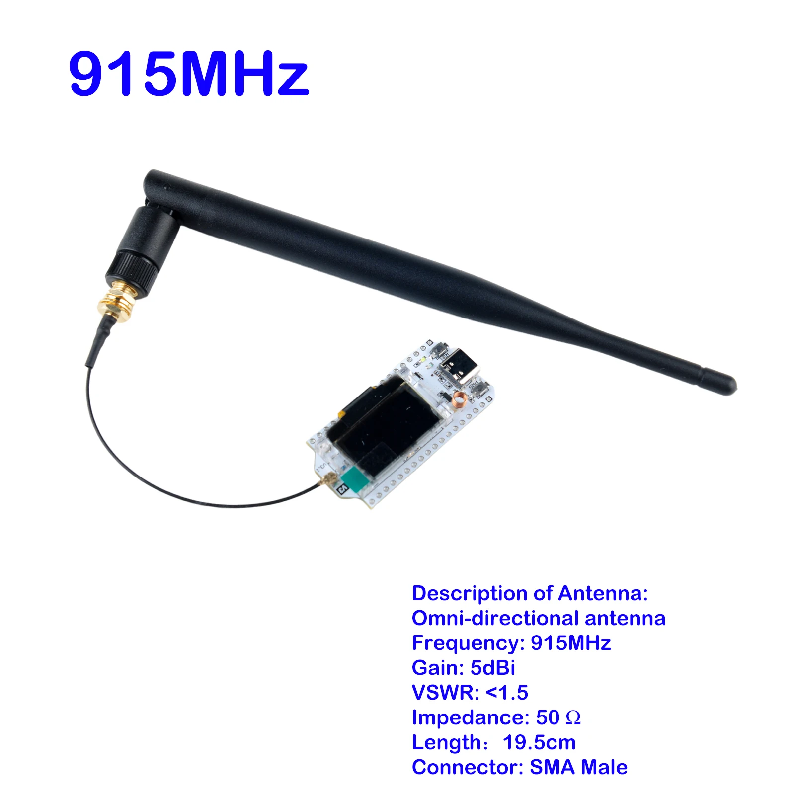 ตัวเลือกสินค้า โมดูล IoT ESP32 LoRa32 พร้อมจอแสดงผล 0.96 นิ้ว