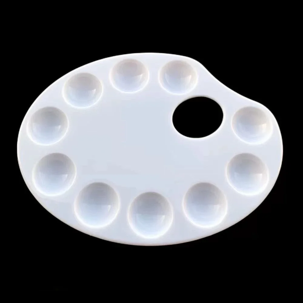 Children's Gift Pigment Tray Alternatives Paint Supply Round Palette Art Paint Tray Plastic Palette Watercolor