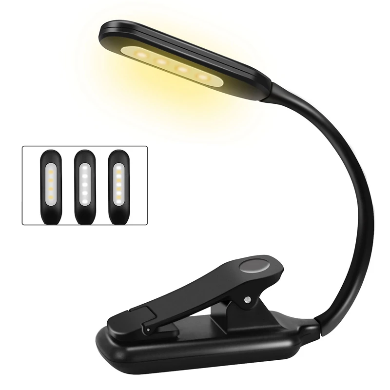 

9 LED Book Light For Reading In Bed With 3 Brightness, Easy Clip On Reading Lamp