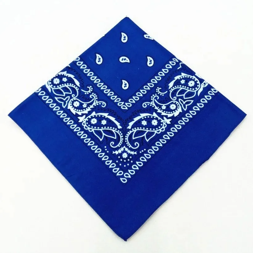 Unisex Men Women Cotton Bandana Hairband Cowboy Mens Biker Sports Headwear Wrist Hairwrap Single Sided Head Wrap Scarf Paisley