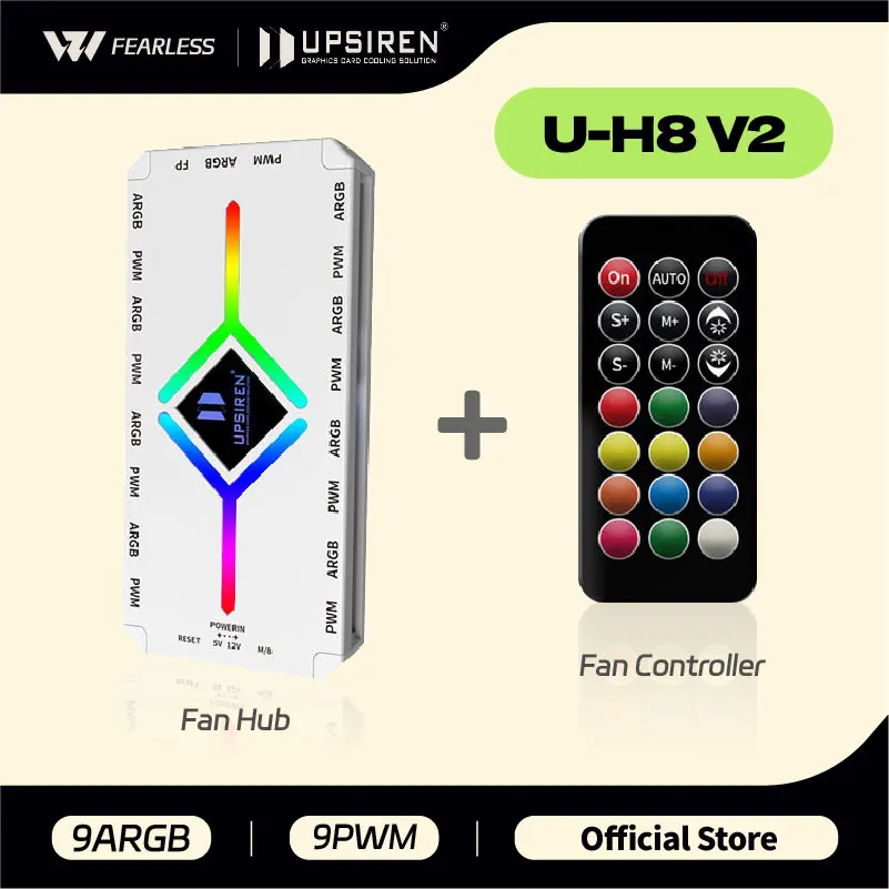 Enhanced ARGB/PWM Fan Hub with Integrated Controller