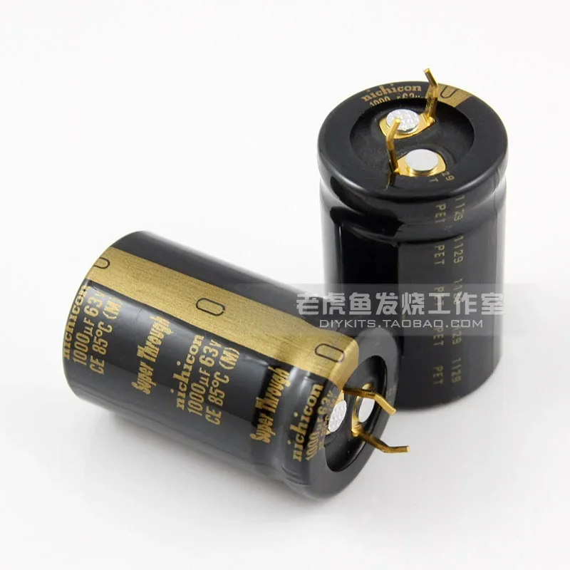 1pcs/5pcs Original Nichicon 63V1000uF 63V KG Super Through gold-plated copper feet audio fever electrolytic capacitor