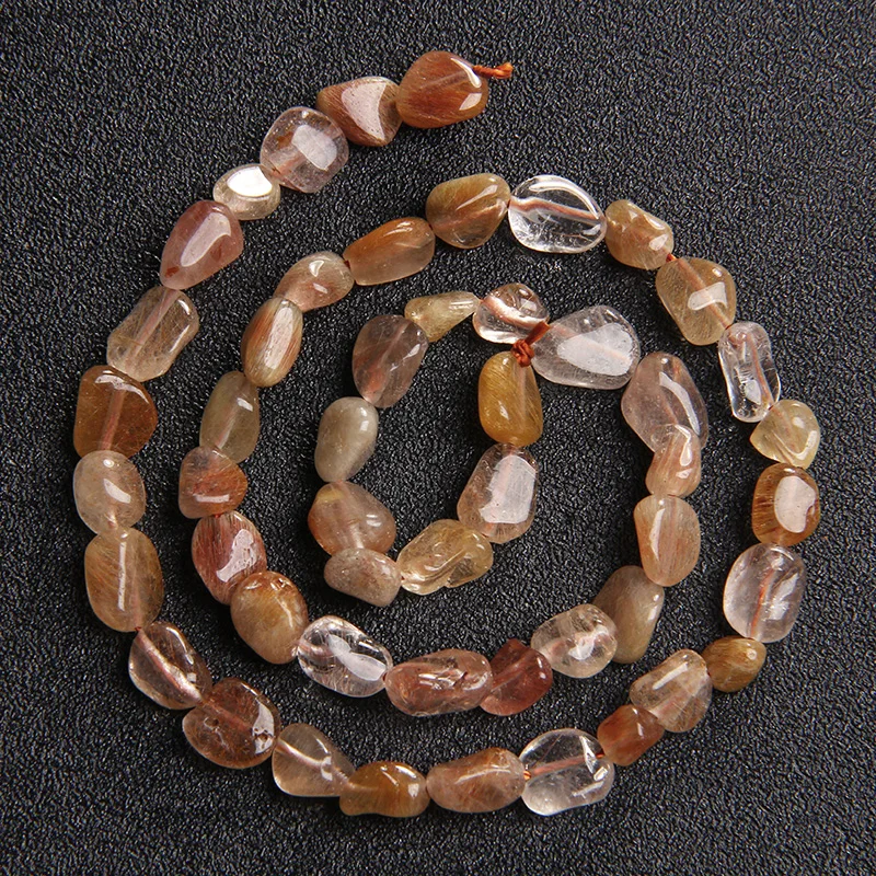 6-8MM Natural Stone Beads Amethysts Fluorite Citrine Irregular Shape Loose Bead For Women Jewelry Making Bracelet DIY Accessory