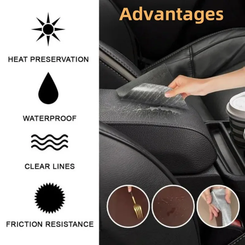 비닐 스티커 자동차 좌석 캐비닛에 대 한 자기 접착 가죽 패치 내구성 Cuttable Litchi 질감 합성 가죽 수리 패치