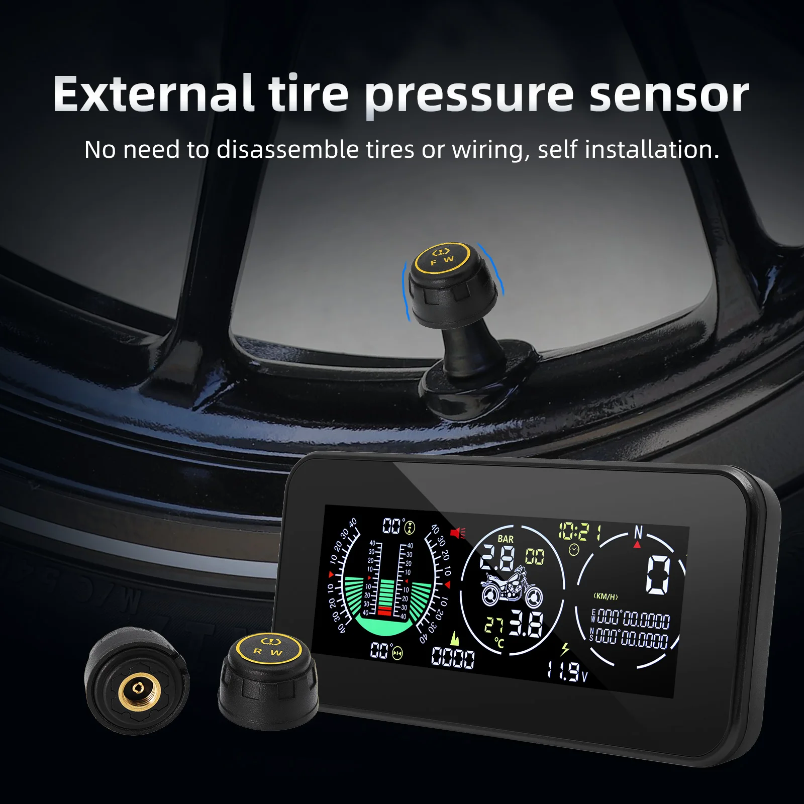 AD F3 HUD  3 in 1 Ÿ̾ з  GPS ӵ  ӵ Ÿڹ   TPMS LCD  