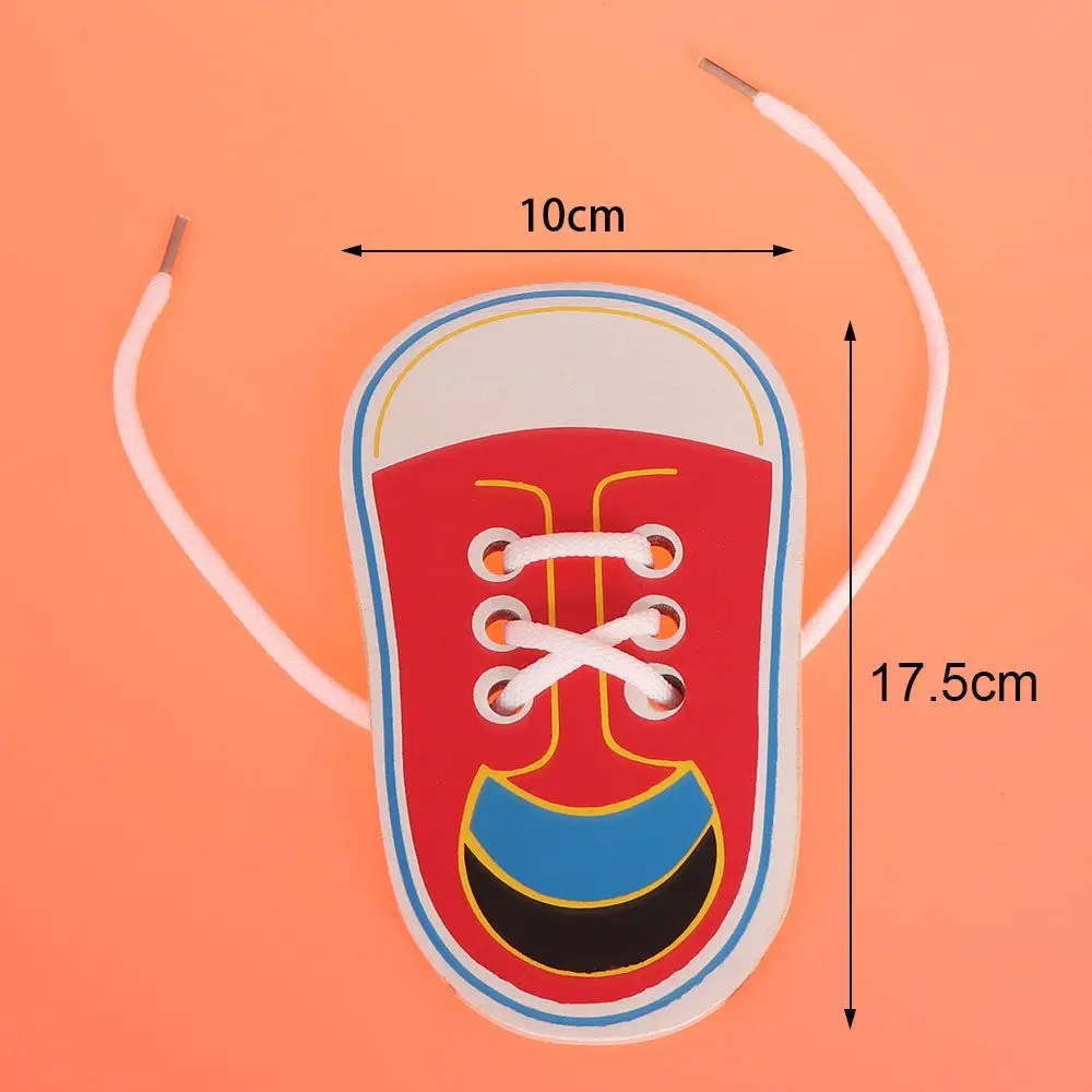 Funny Learning Montessori Children Educational Toys Tie Shoelaces Toys Shoe Lace Wooden 5