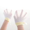 Baby Physical Anti Scratch Face Mesh Small Gloves, Summer Thin Breathable Drawstring Strap Baby Adjustable Gloves 4
