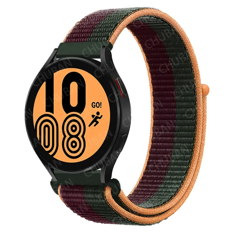 Nylon Loop Sport Watch Band Bracelet, 20mm/22mm Adjustable Strap