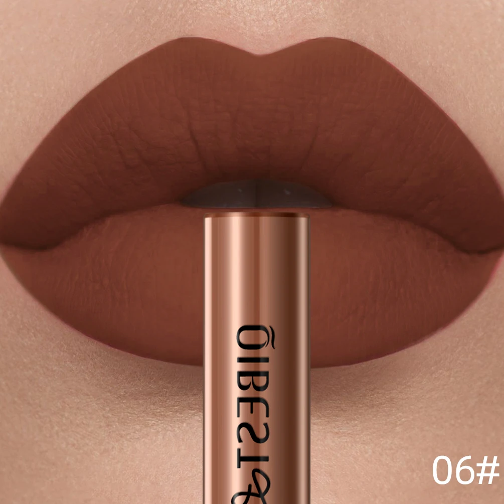 Velvet Matte Nude Waterproof Lip Gloss – Long-Lasting Pigmented Lip Tint