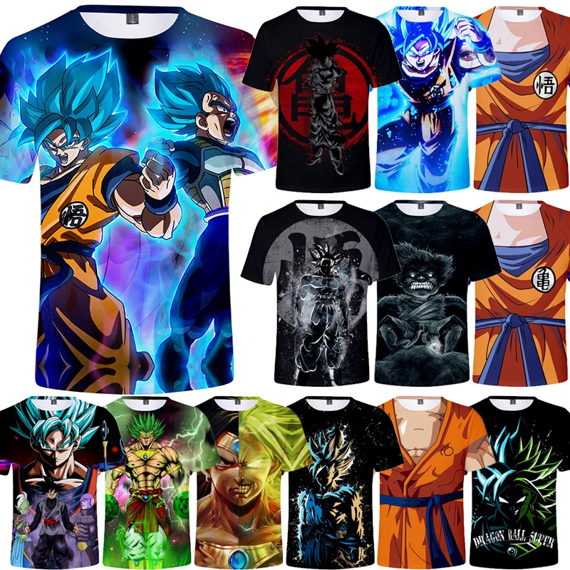 

Childrens Dragon Ball Z T-Shirt Children for Girl Boy Girls Kids Print 3D TShirts Child Baby Tops Clothing Goku TShirt Clothes