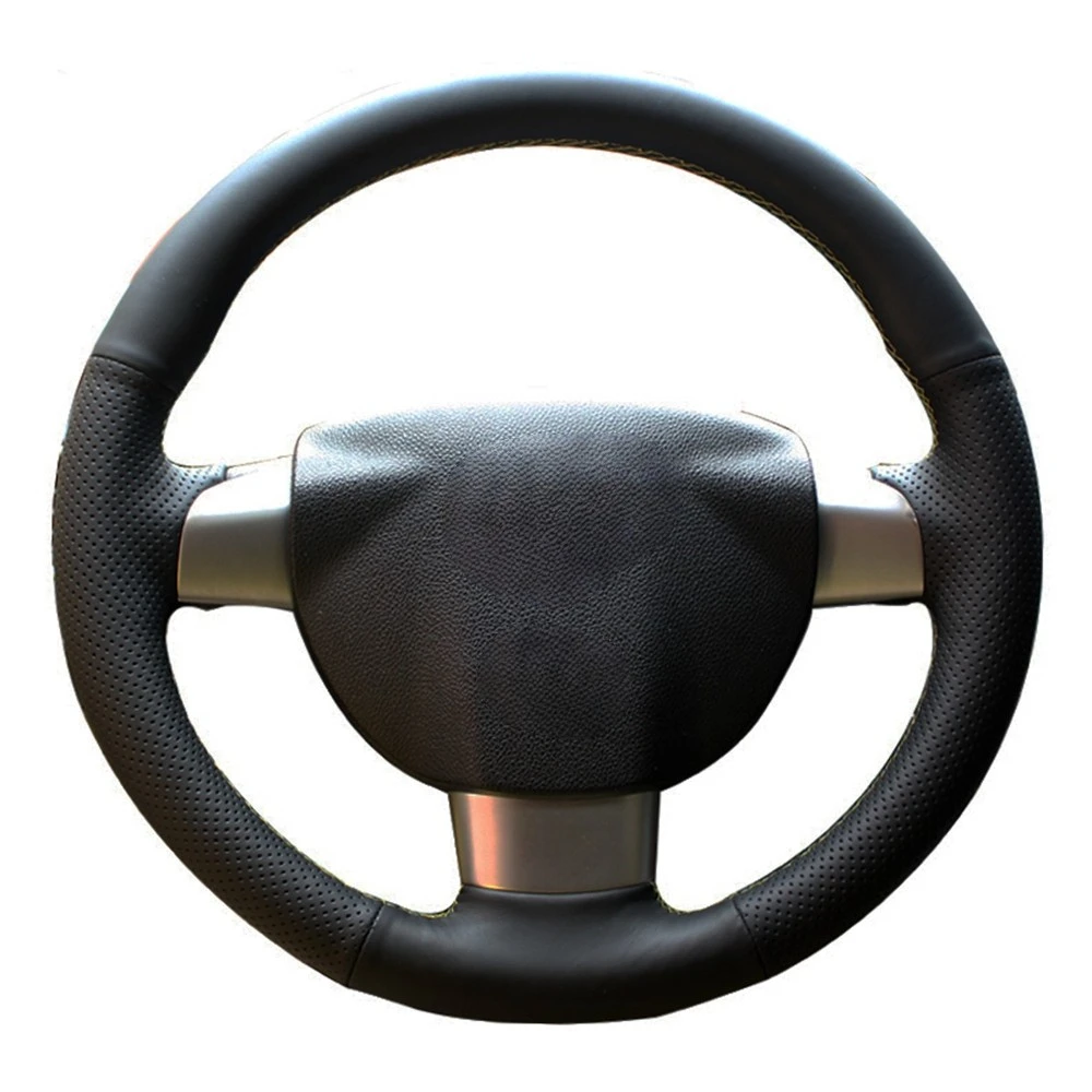 

Черная искусственная кожа ручной работы для Ford Focus 2 2005-2011(3 спицы)