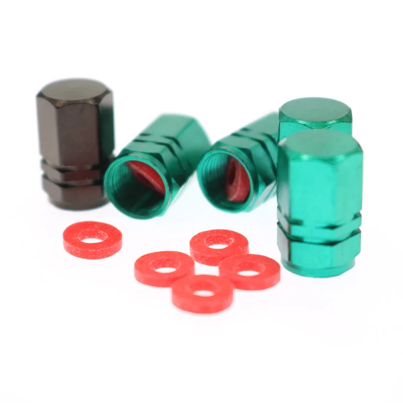 Aluminum Waterproof Tire Valve Caps for Cars Trucks Motorcycles Bicycles