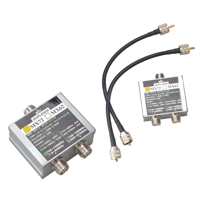 

Antenna Combiner 2-Way Antenna Splitter For Walkie Talkie Two-Way Radio VHF/UHF