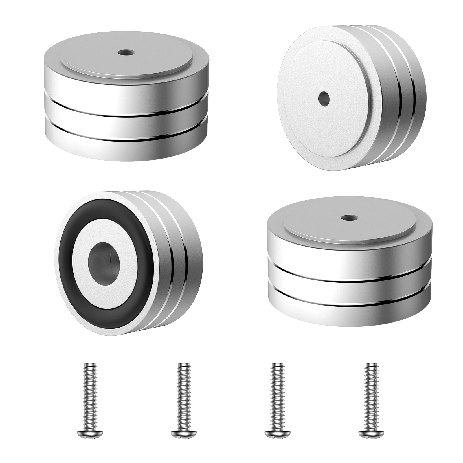 Pesfehhy 4 PièCes SéRies 40X20Mm Aluminium HiFi AMP Haut-Parleur