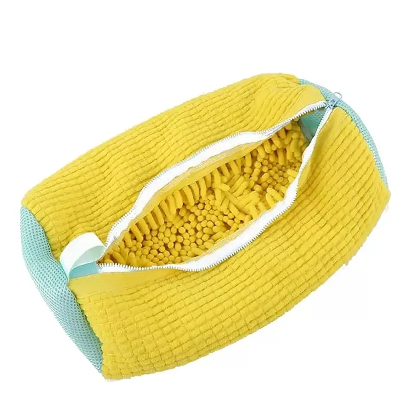 1PCS Wash Shoes Bag Padded Net Laundry Shoes Protector Fluffy fibers Polyester Washing Shoes Machine Laundry Bag Drying Bags
