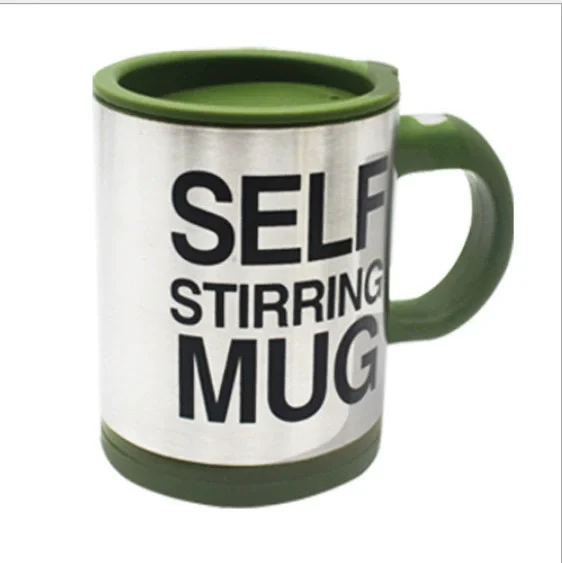 Self-Stirring Coffee Mug with 16oz Capacity - No Battery Required