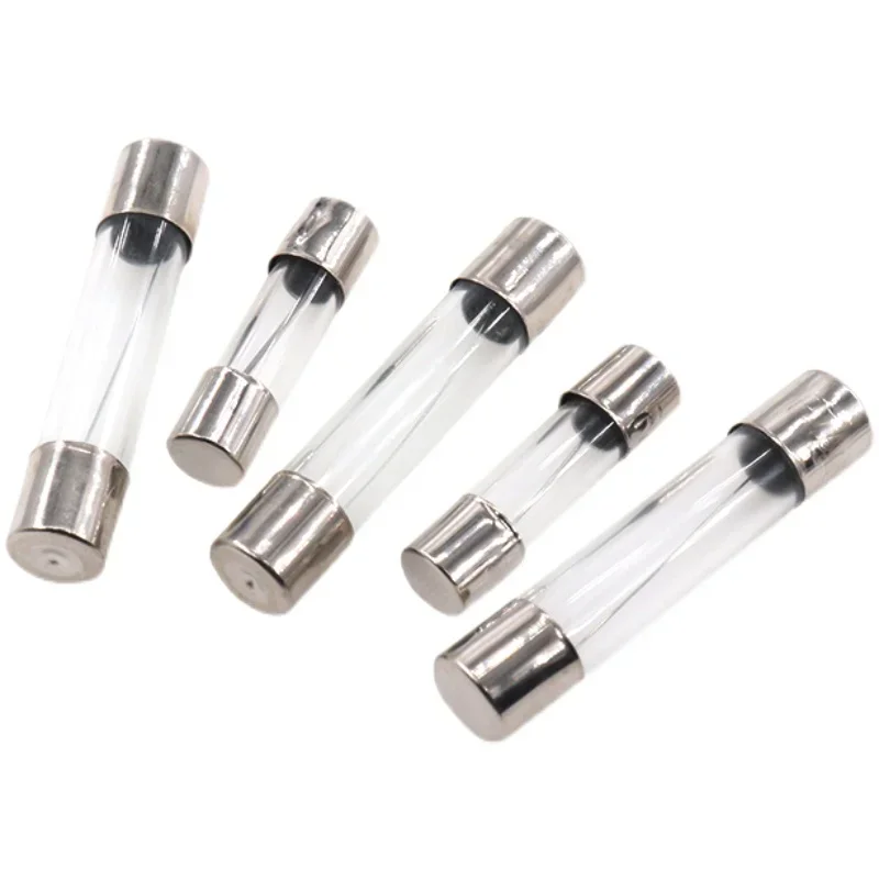5*20 Fusibile Di Vetro 6*30 Fusibile Veloce 250V 0.1A 0.2A 0.5A 1A 2A 3A 3.15A 4A 5A 6A 7A 8A 10A 12A 15A 20A 30A Colpo Rapido 5X20Mm 6X30Mm
