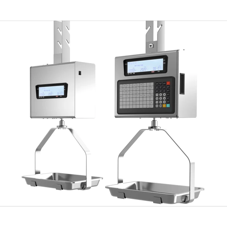 Digital Hanging Scale with Cast Aluminum Case, Handheld Mini Crane Scale with Plates for Farm Hunting Fishing Outdoor