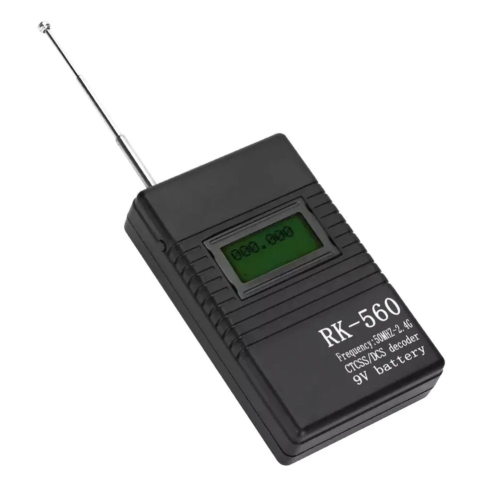 1pc RK560 Frequency Meter Counter Accurate Testing 50MHZ-2.4GHz Battery Powered Frequency Counter Instruments Replace Parts frequency counter tester,frequency meter
