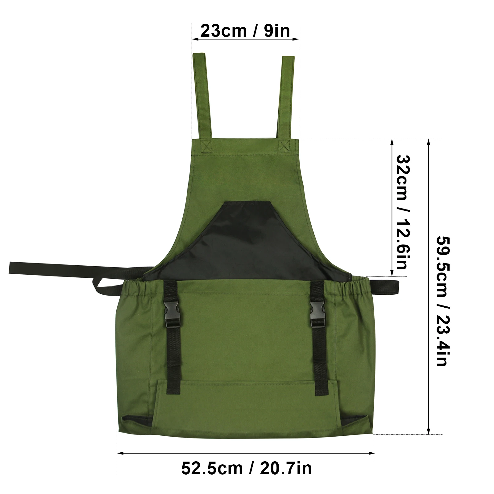 Harvest Fruits Picking Bag-Waterproof Heavy Duty And Adjustable Fruit Storage Apron Pouch for Outdoor Orchard Farm Garden