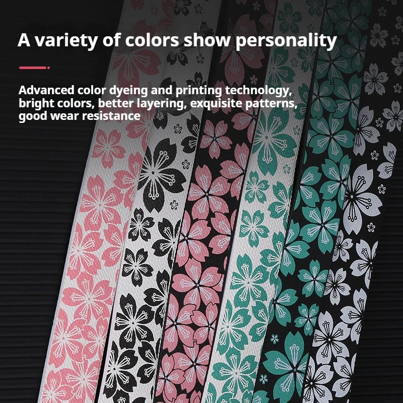 Bike Handlebar Tape Bicycle Handlebar Strap ESLNF Road Bike Handlebar Tapes Cherry Blossom Cycling Handles Wrap Shockproof Anti-slip with Bar Plugs