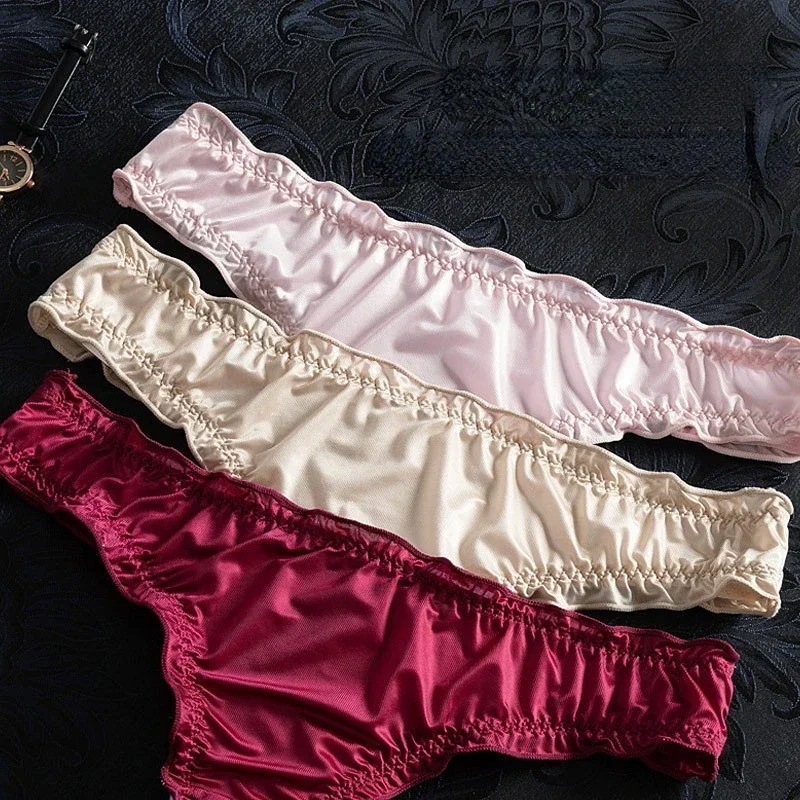 Women Panties Seamless Perspective Thong Underpants Intimates Lingerie