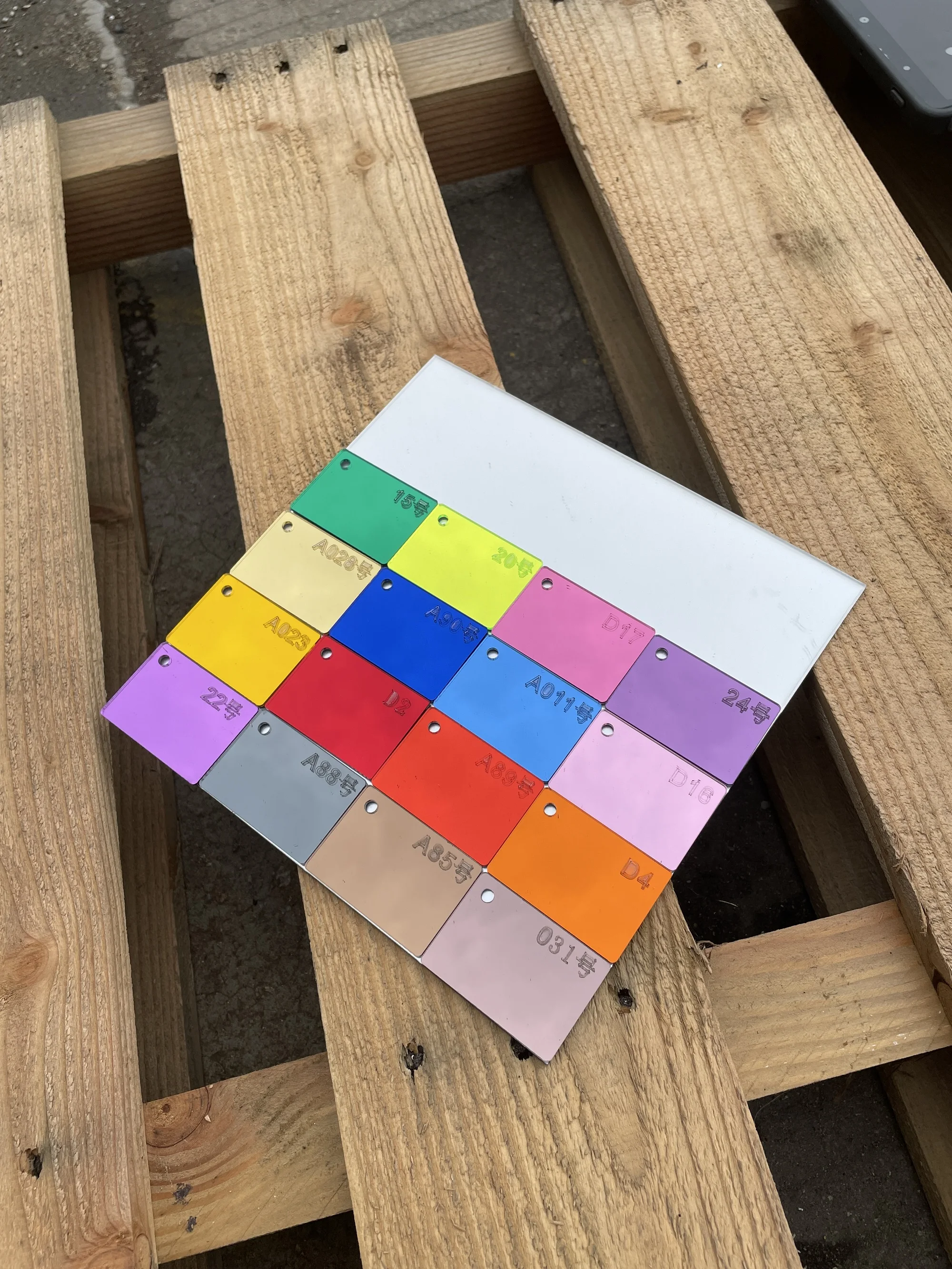Square Colorful Acrylic Mirror Sheet Harmless For Wedding Coaster Display Photo Props Home Wall DIY Decor Board 200*200*1.6MM