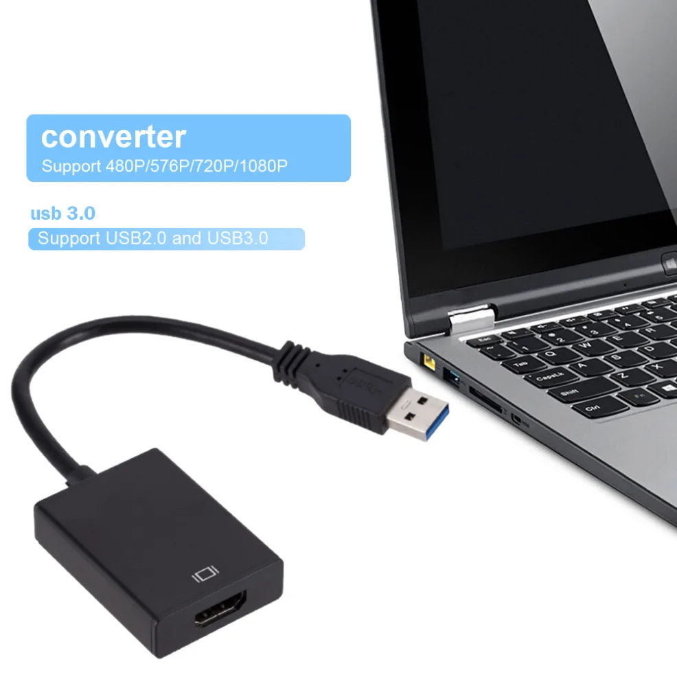 LccKaa USB 3.0-HDMI ȣȯ ȯ Windows 7/8/10 PC Ʈ  HDTV  1080P 60HZ    ȯ