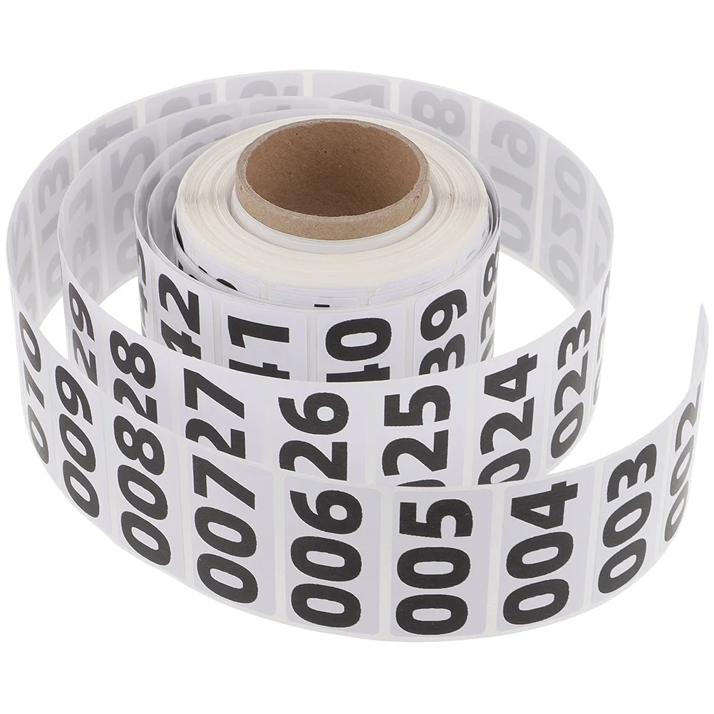 

Adhesive Labels Consecutive Number Stickers Roll Black Number Inventory Label Prenumbered Sequential Number Sticker