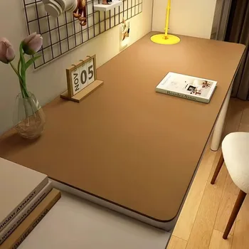 Nappe en cuir pour la maison, facile à nettoyer, protection de Table, dessous de thé étanche, grand tapis de bureau, antidérapant, pour clavier de Gamer, souris 1