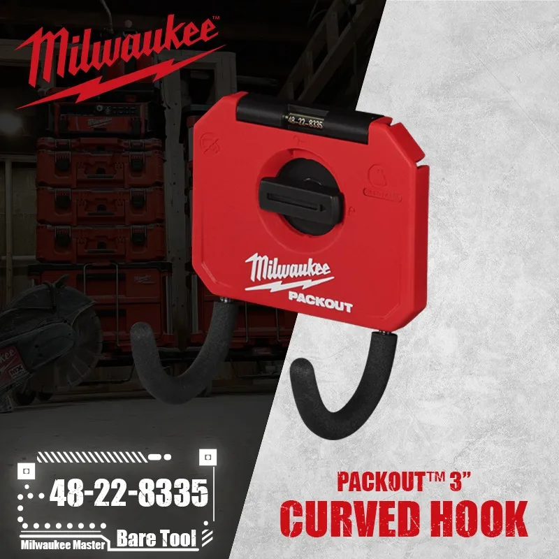 Milwaukee 48-22-8335 Packout™Accessori Per Elettroutensili Con Gancio Curvo Da 3"