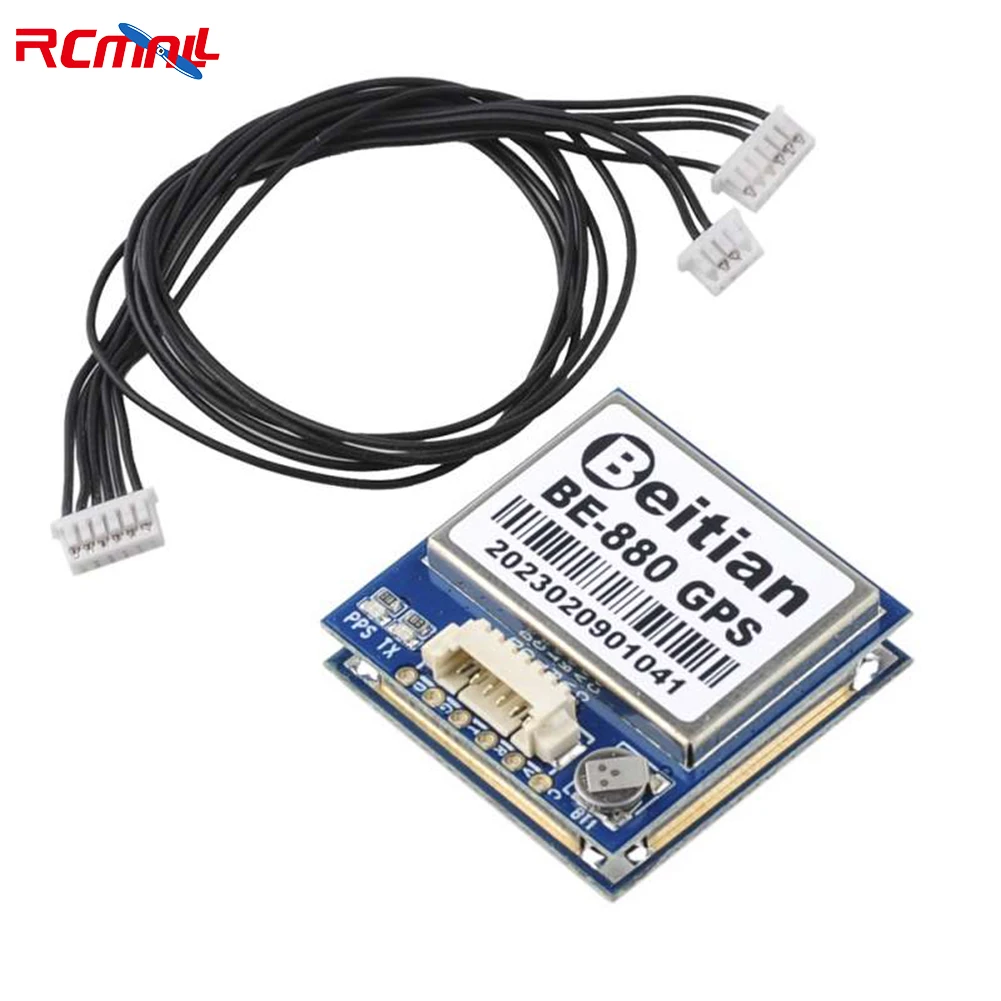 Beitian GPS Module BE-880 BE-880Q with Antenna M10050 GNSS Ultra-low Power GNSS Receiver with Compass for Vehicle Drones