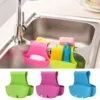Creative Double Sink Caddy Saddle Style Kitchen Organizer Storage Sponge Holder Rack Tool Sink Hanging Drain Basket 1