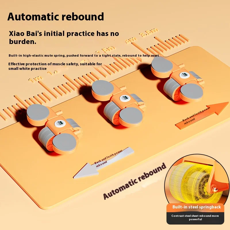 Digital Timed Abs Workout Abdominal Roller Automatic Rebound Abdominal Roller With Elbow Support And Knee Pads abdominal wheel abdominal fitness instrument abdominal workout aids