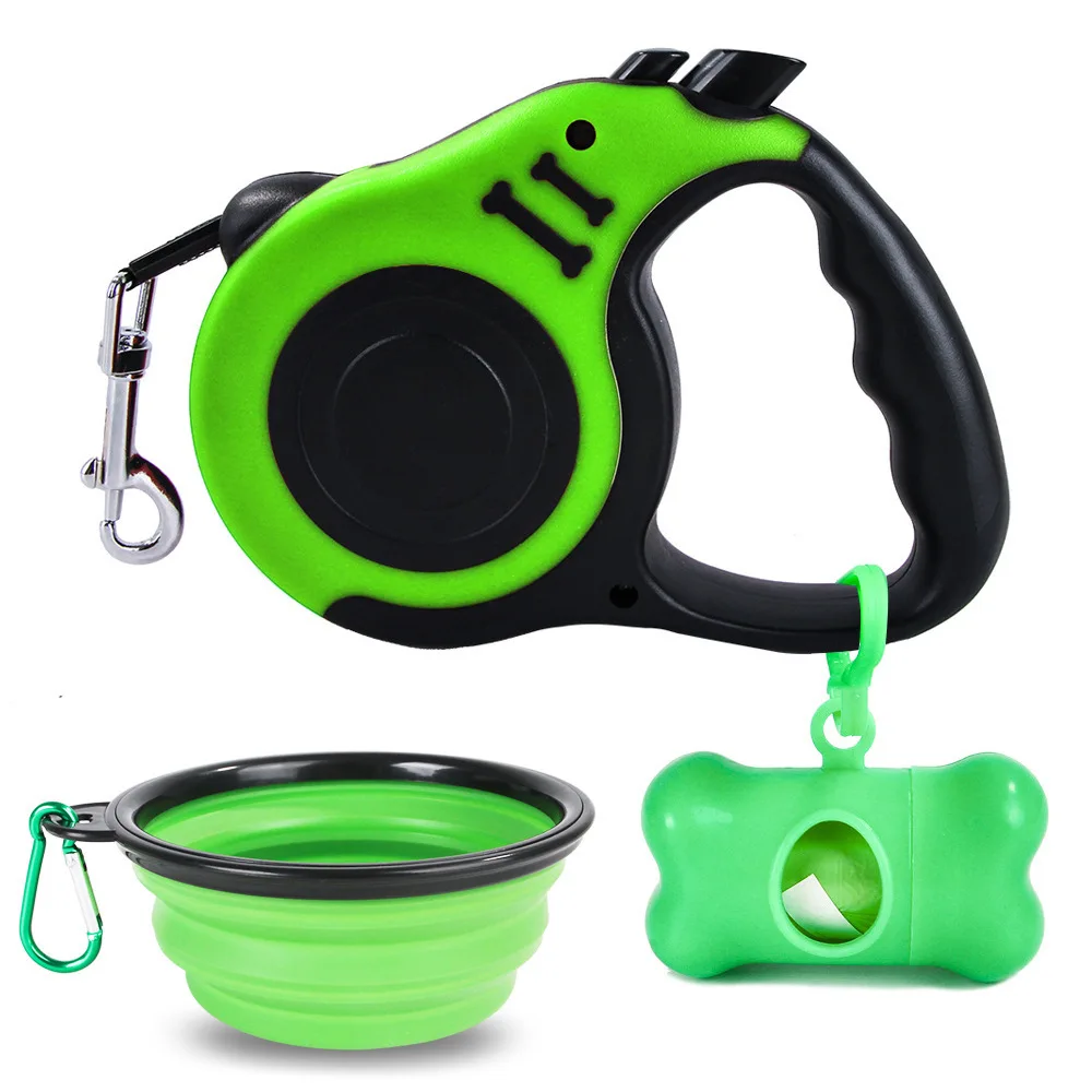 

Pet Pooper Scooper Dog Traction Rope Folding Dog Bowl Collecting Garbage Bags Suit Outdoor Walk Portable Cleaner Garbage Picker