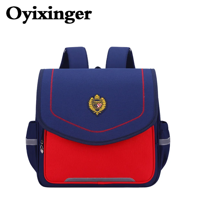 

OYIXINGER 2023 Primary Schoolbag Boys And Girls Backpack Kindergarten Bag Wear-resistant Reduce Pressure Teenager Square Satchel