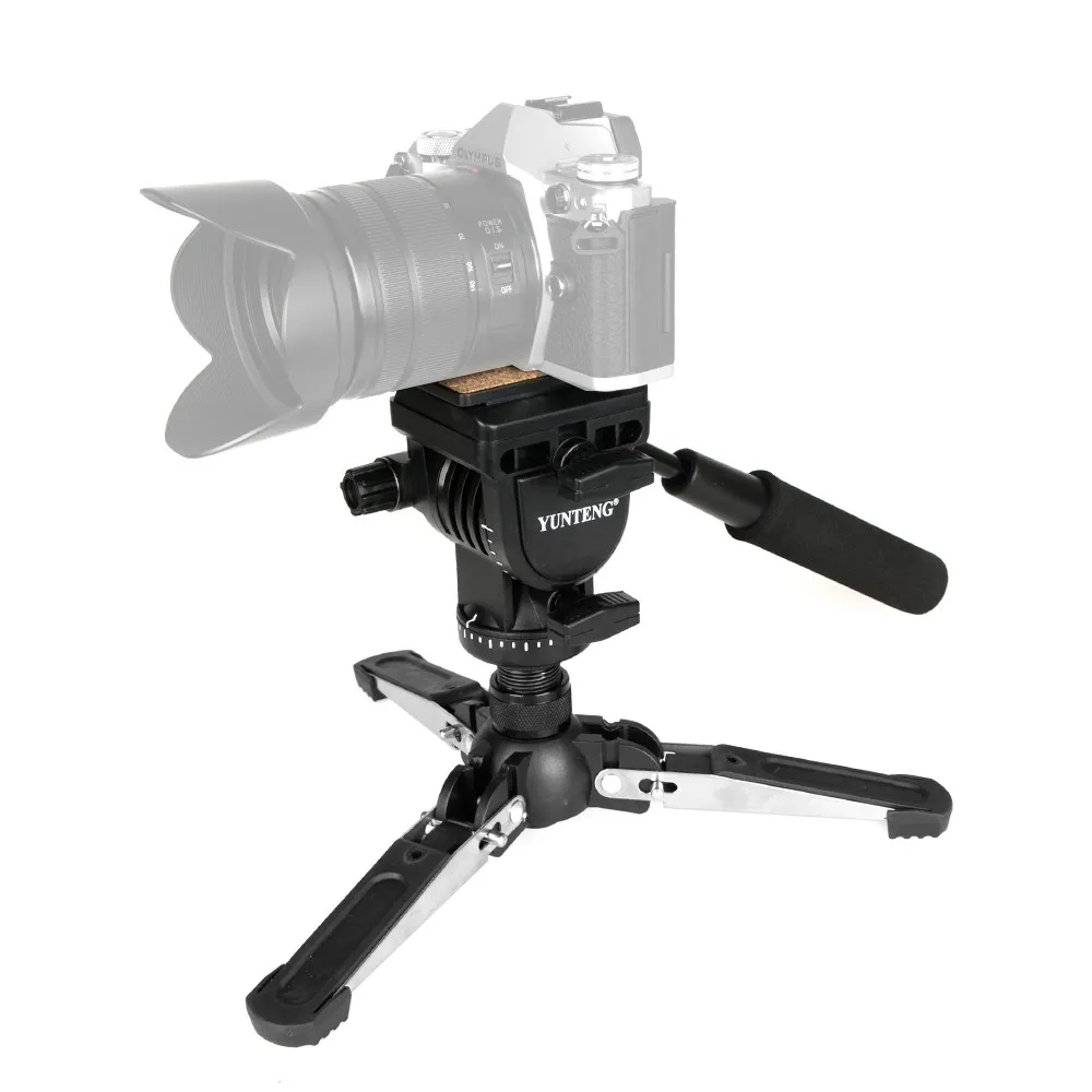 Yunteng VCT-288 Camera Monopod + Fluid Pan Head + Unipod Holder for Canon Nikon and all DSLR with 1/4" Mount