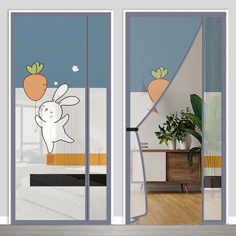 Magnetic Screen Door Curtain, Anti Mosquito Net, Insect Fly Bug Curtains, Automatic Closing Mesh, Summer