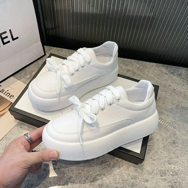 2023 New Style Spring Autumn New Thick-soled Students Casual  Sports Trend Sneakers Tennis Flat Platform Zapatillas De Deporte