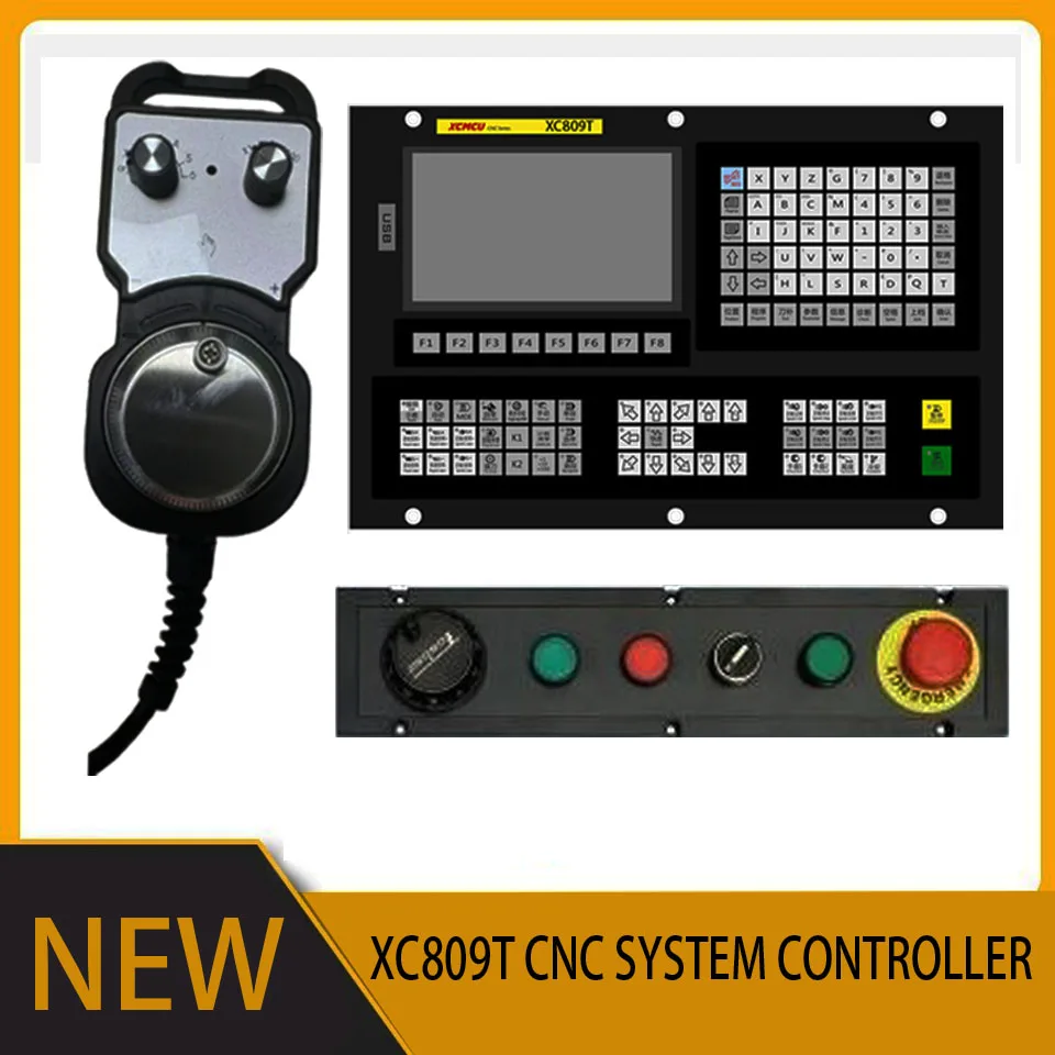 

XC809T CNC Controller 2/3/4/5/6 Axis Lathe CNC System Dual Analog Digital Spindle Turning Absolute Value