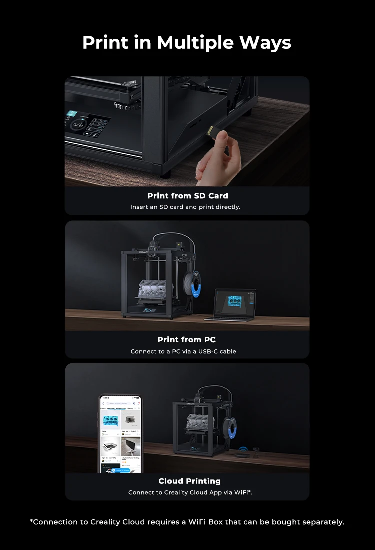 Creality Office Ender 5 S1/K1 MAX Drukarka 3D FDM CR touch automatyczne poziomowanie Drukarka 3D Ender 3 Neo 14 Sd5422ed61a464143a337bfe7fed5566c8 Creality Office Ender 5 S1/K1 MAX Drukarka 3D FDM CR touch automatyczne poziomowanie Drukarka 3D Ender 3 Neo