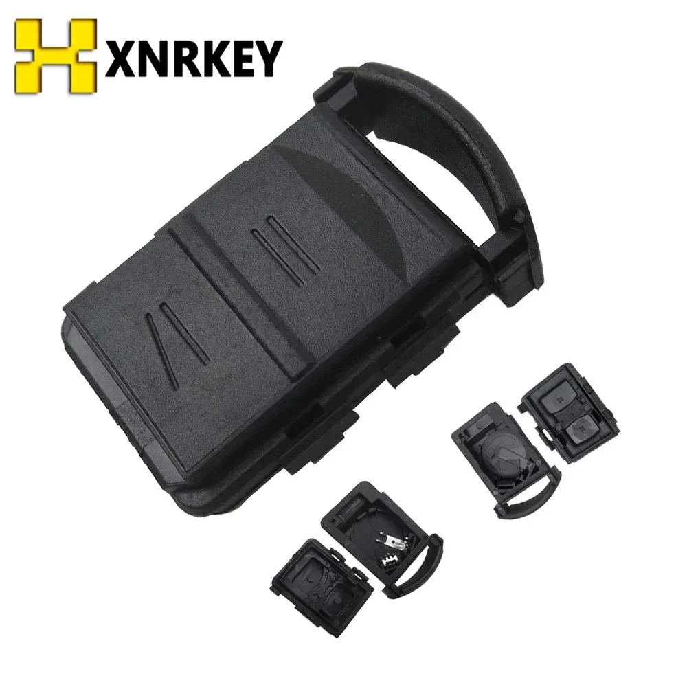 

XNRKEY Чехол для автомобильного ключа с пультом дистанционного управления чехол с 2 микропереключателями держатель батареи для Vauxhall Opel Corsa Agila Meriva Combo